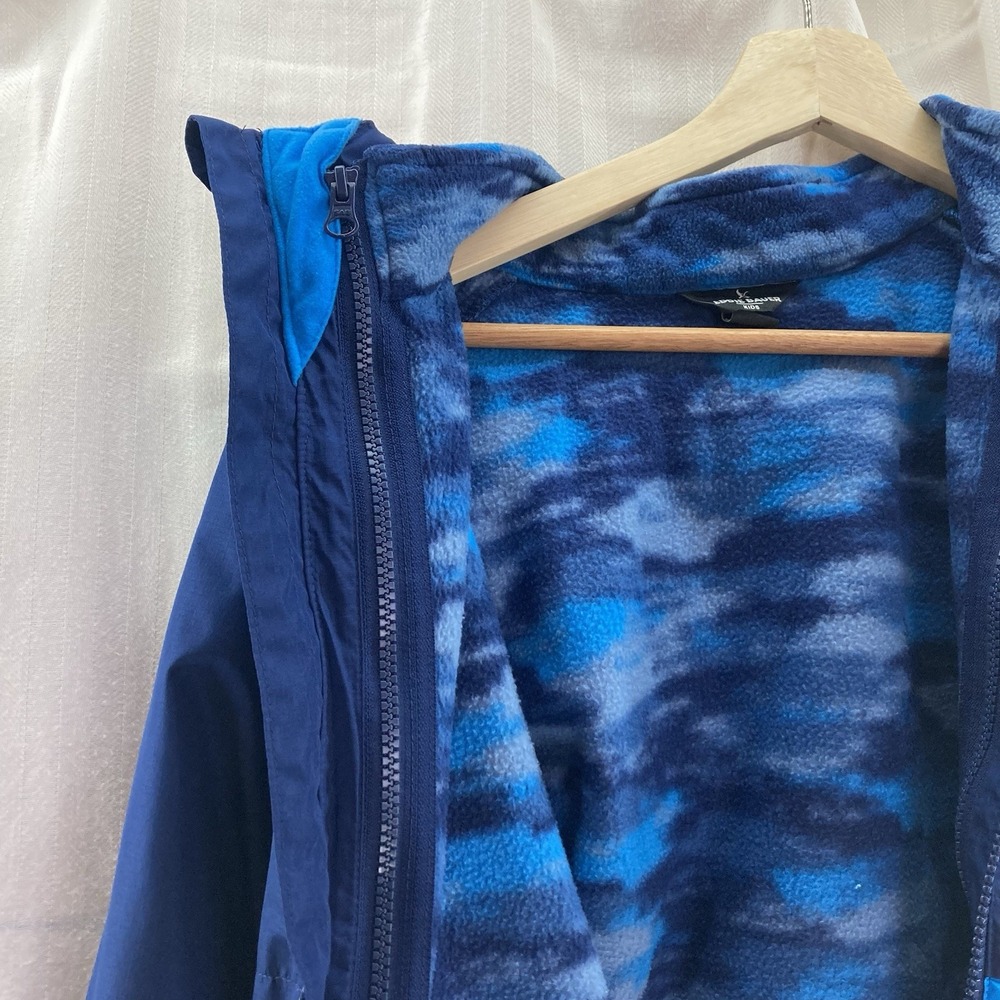 Eddie Bauer Boys Youth 3-in-1 Jacket‎ Blue - Picture 4 of 16